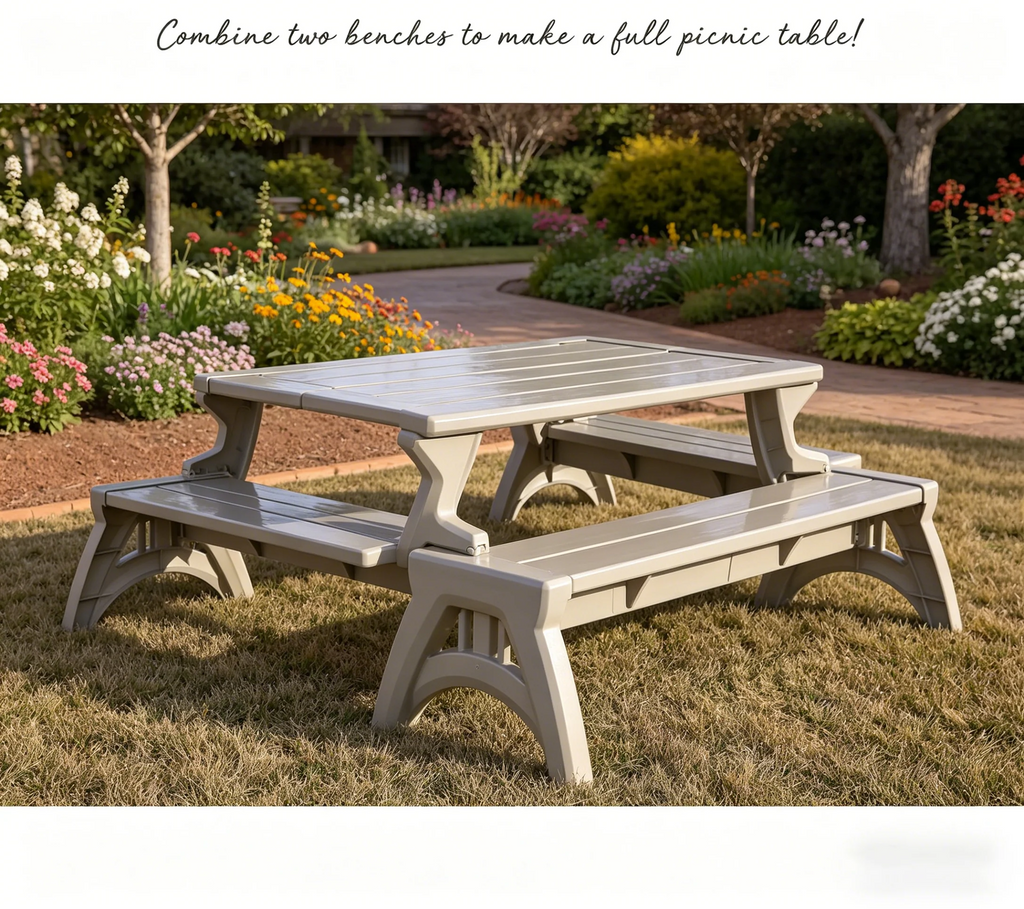 🎉Convert-a-Bench Gen II XL Designer Series Bench-to-Table,Buy 1 get 1 free